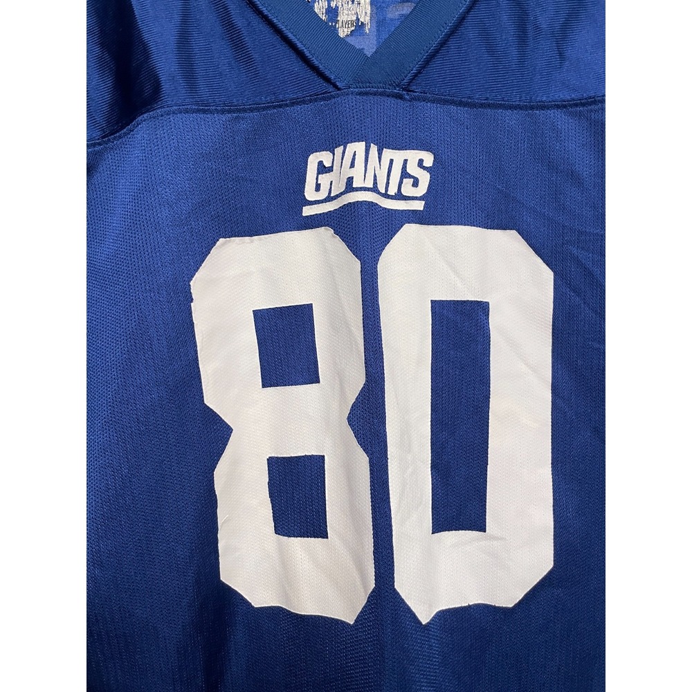 NY Giants Jersey Cruz‎ #80 Youth XXL Blue White NFL V-Neck Football New York - Picture 3 of 7